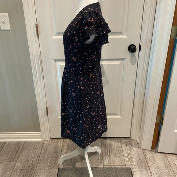 Rebecca Taylor Flutter Sleeve Dress navy Multicolor 16785 - Picture 6 of 9